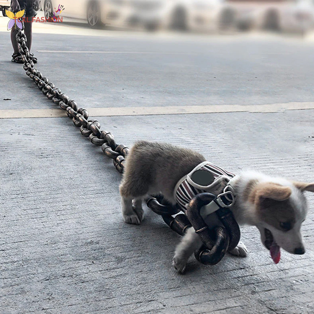 Chain Dog Leashes Multifunctional Thick Rope Leash Harness For Dog Cat Shopee Singapore
