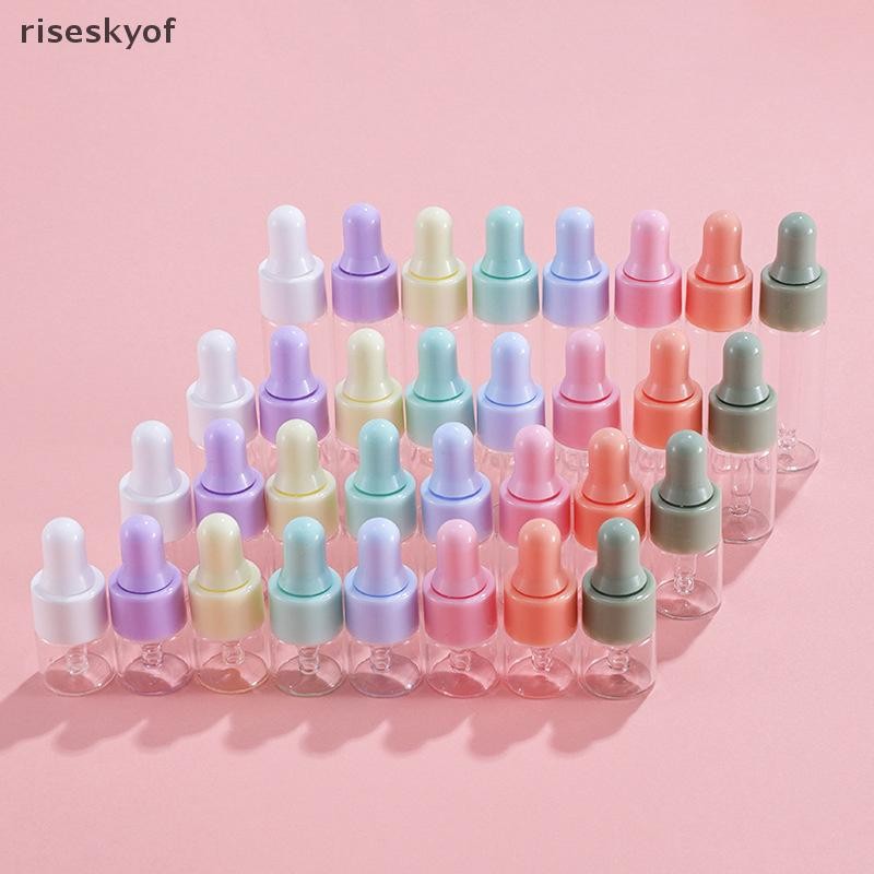 riseskyof 7PCS Portable Refillable Mini Dropper Bottle Set 1/2/3/5ml ...