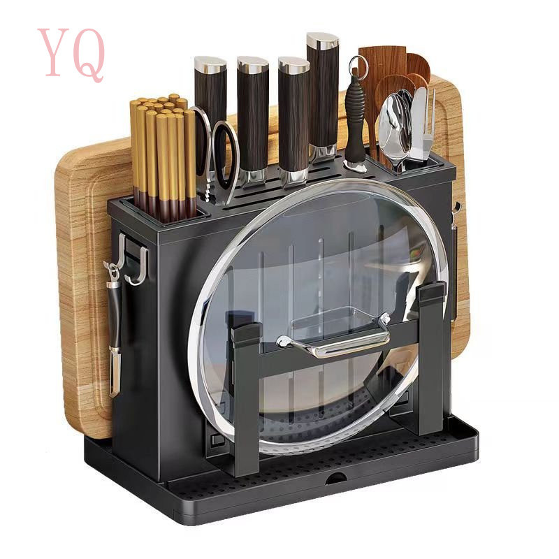 YQ Stainless Steel Kitchen Shelf Rack Kitchen Knife Older Punch- Wall ...