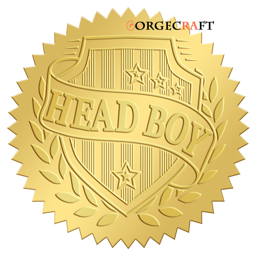25Sheet Self Adhesive Gold Foil Embossed Stickers Medal Decoration ...