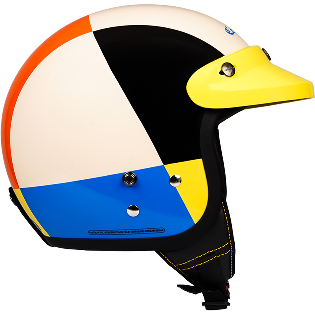 Cargloss CFM Retro Helm Half Face - Geometric Retro Pop - Gambar 4