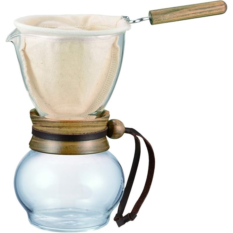 HARIO (Hario) Nel Drip Pot Woodneck Olive Wood 3-4 cups DPW-3-OV