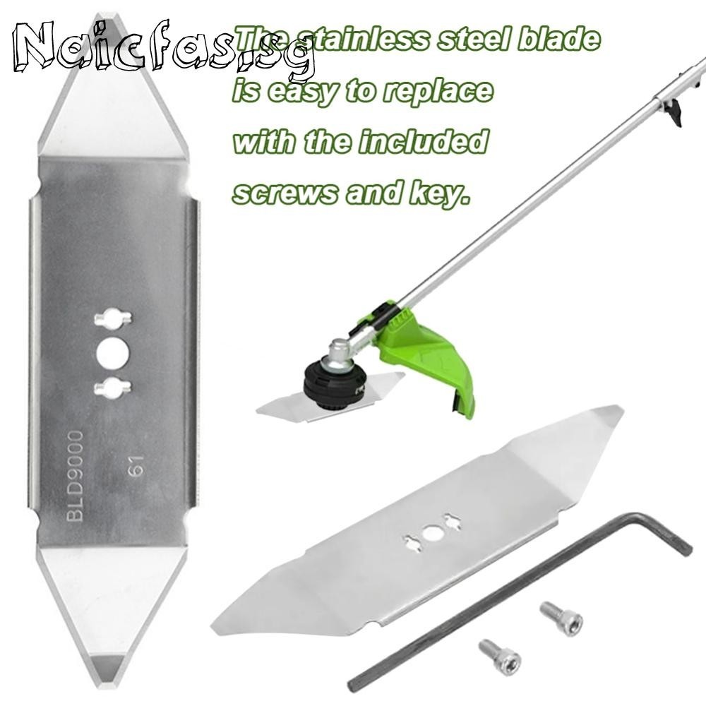 Stainless Steel Lawn Mower Blade Knife with Hex Wrench for Robomow RX Lawn Mower