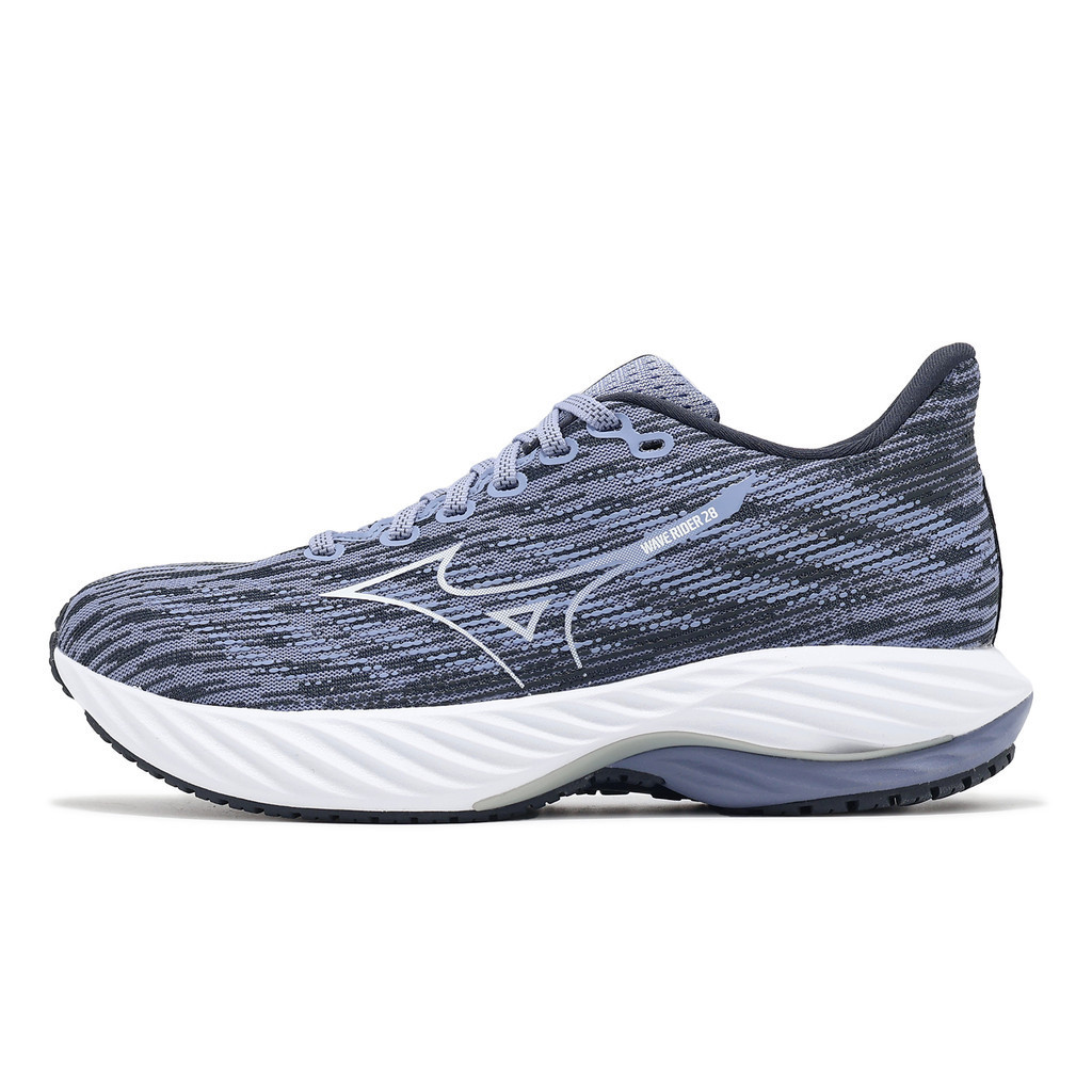 Mizuno Jogging Shoes Wave Rider 28 Women s Blue Gray Road Running ACS J1GD2403 27 Shopee Singapore