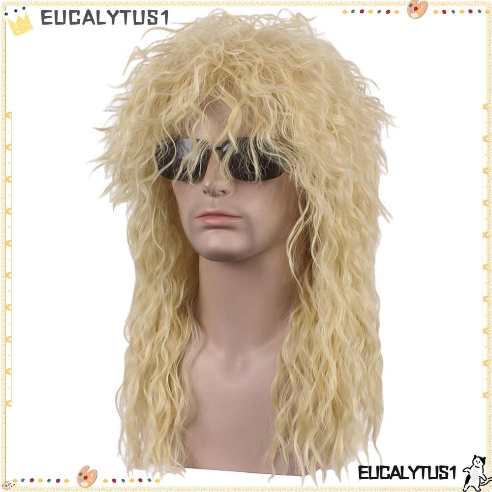 EUCALYTUS1 70s 80s Rockstar Wig Punk Fluffy Halloween Party Cosplay Wig High Quality Curvy Long Mullet Wig Shopee Singapore