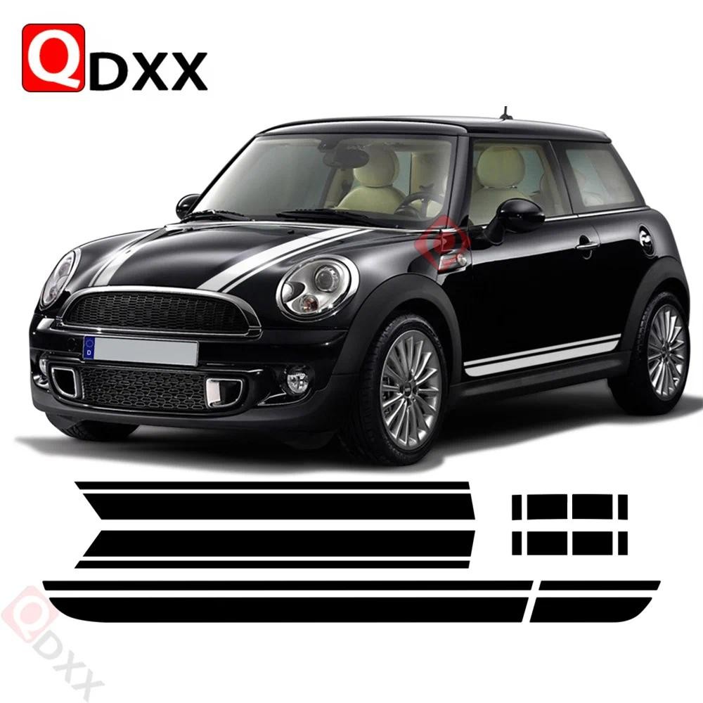 Car Styling Hood Bonnet Cover Stripes Racing Side Skirt Decal Trunk ...
