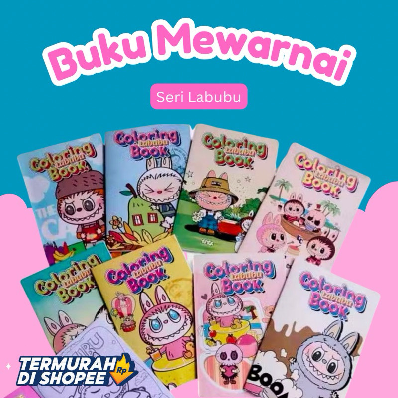 Educational toys COLORING BOOK LABUBU BOY MIXUEGirl Children's ...
