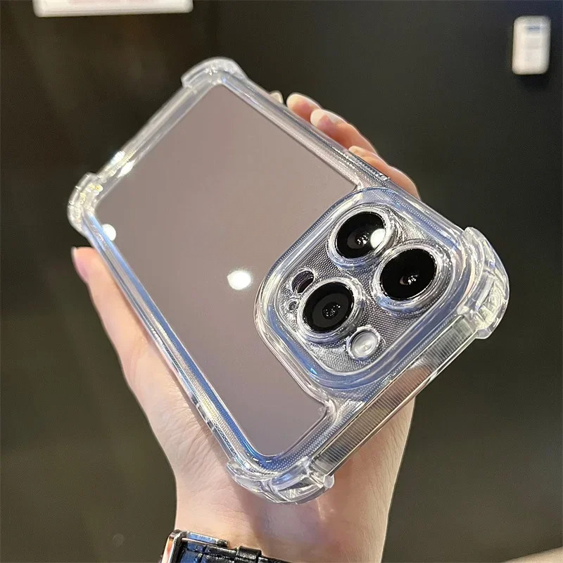 Luxury Shockproof Transparent Case For iPhone 16