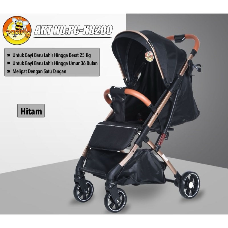 Stroller bayi stoler anak Pacific K8200 cabin size Kereta dorong Stroler - Gambar 2