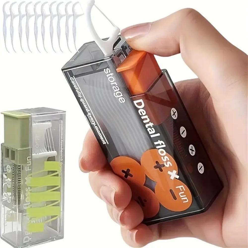 Portable Floss Dispenser Automatic Pop-Up Dental Floss Storage Box ...