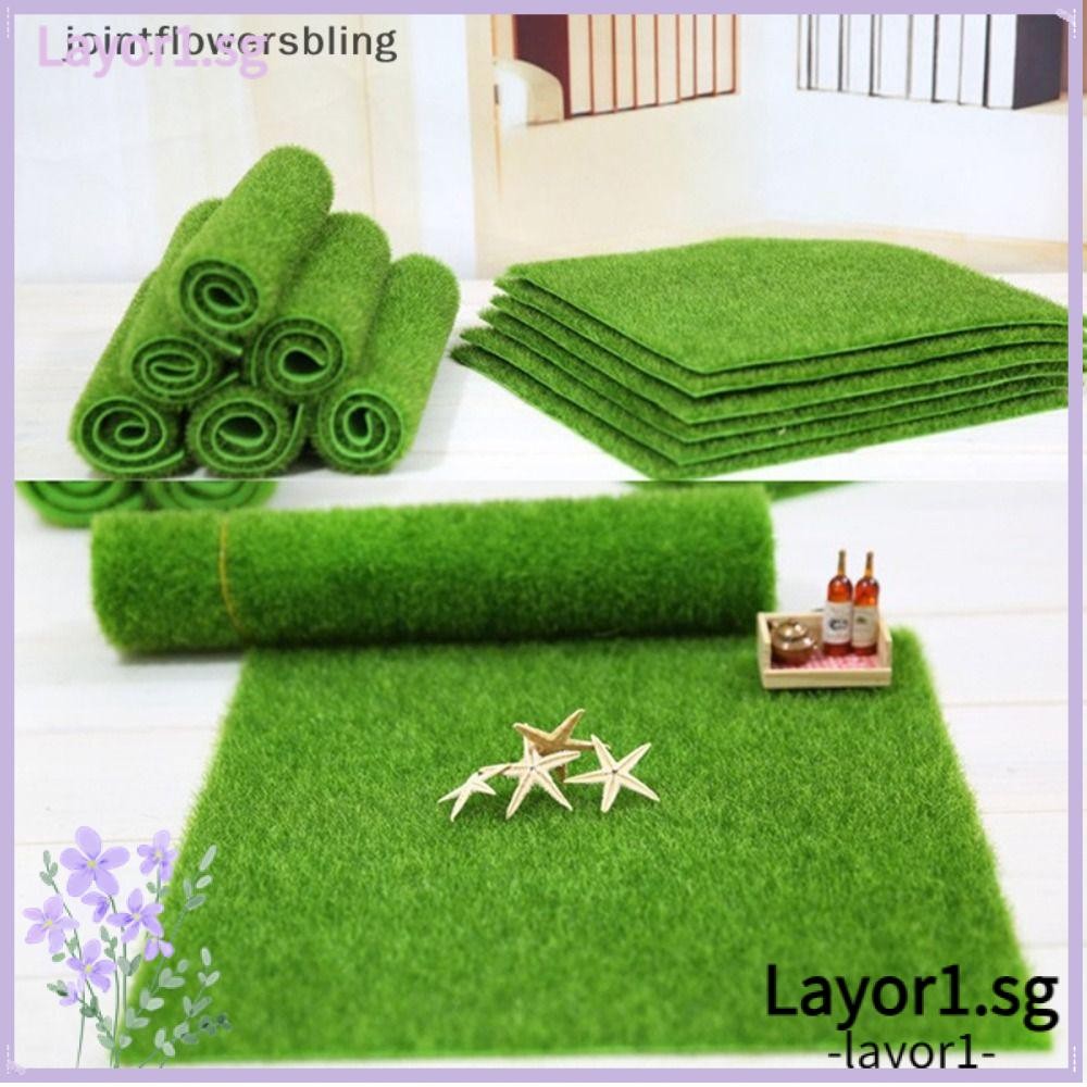 LAYOR Artificial Lawns Carpets, Green Turf Green Grass Mat, Durable DIY ...