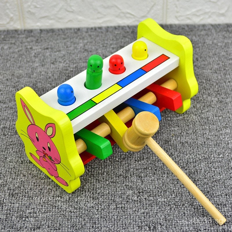 Hot Sale#Animal Knocking Ball Table Baby Piling Table Knocking ...
