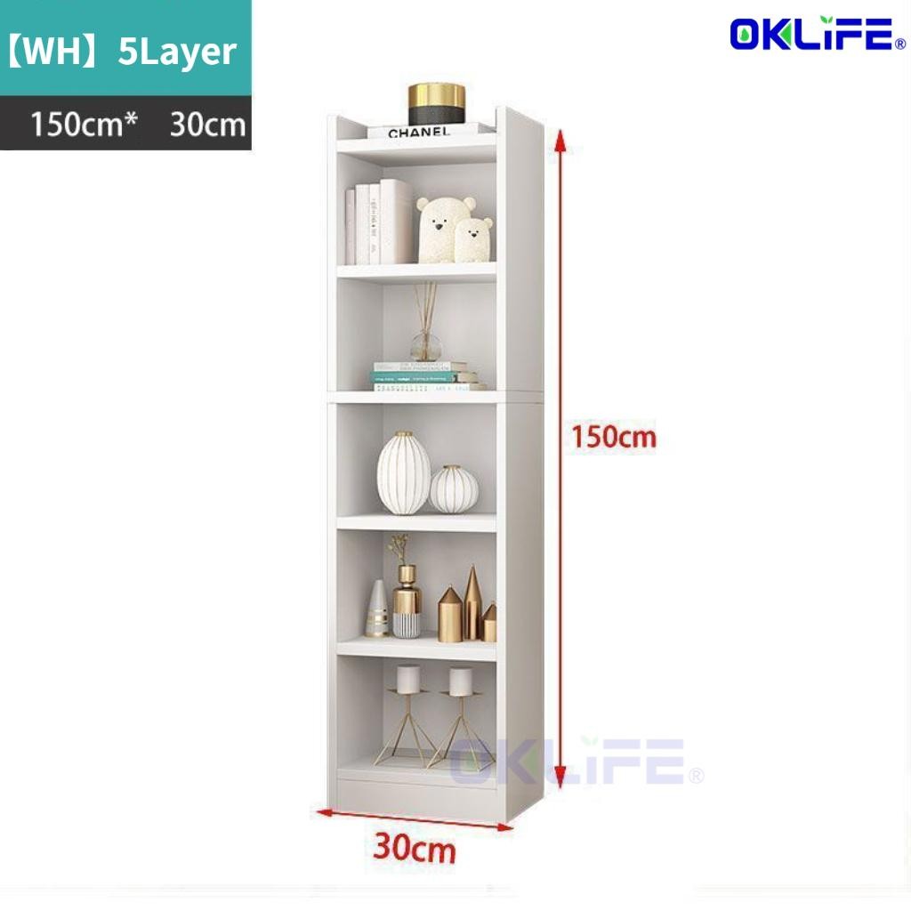 storage display cabinet floor bookshelf floor simple collection narrow seam small shelf Bookshelf Storage Rack view 12
