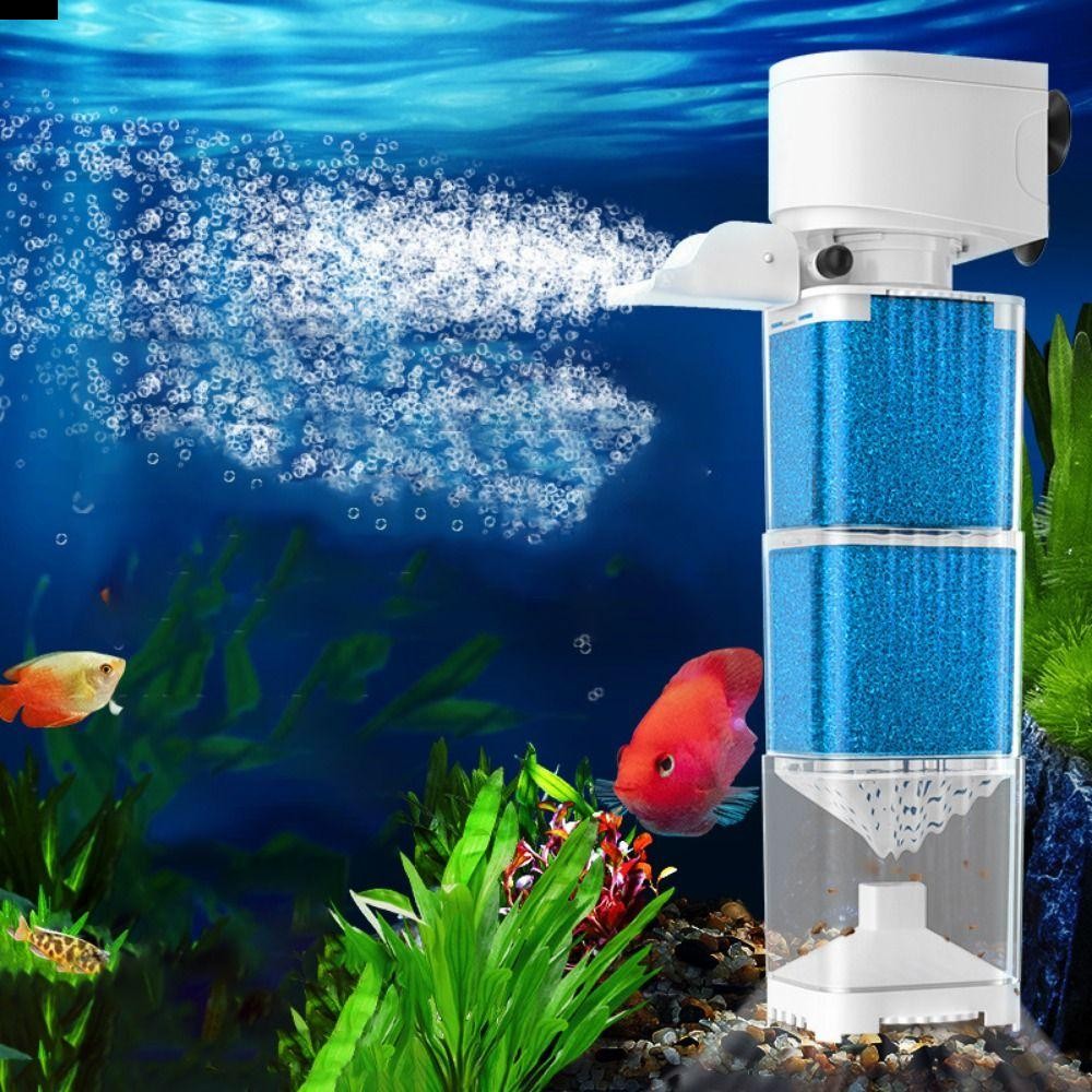 ANTIONE Fish Tank Submersible Filter, Mute Plastic Water Purification ...