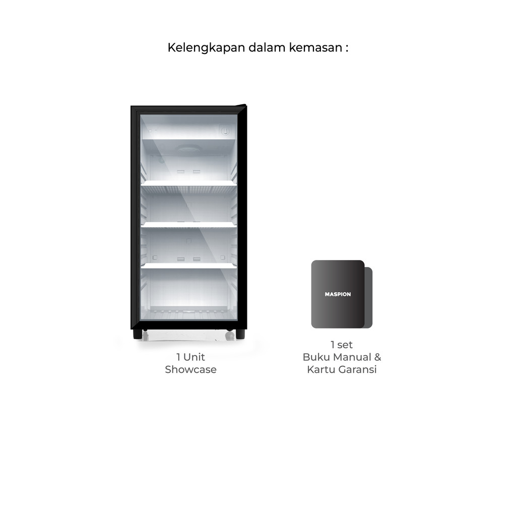Maspion Lemari Pendingin Showcase 168 Liter USG-168 ND C - Gambar 4