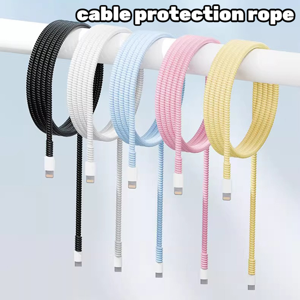 1.4m Data Cable Protection Color Phone Wire Cord Rope Protecto Anti ...