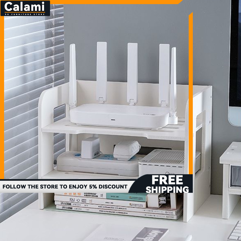 Router Rack Storage Rack Wifi Rack Router Storage Box Modem Rack Set ...