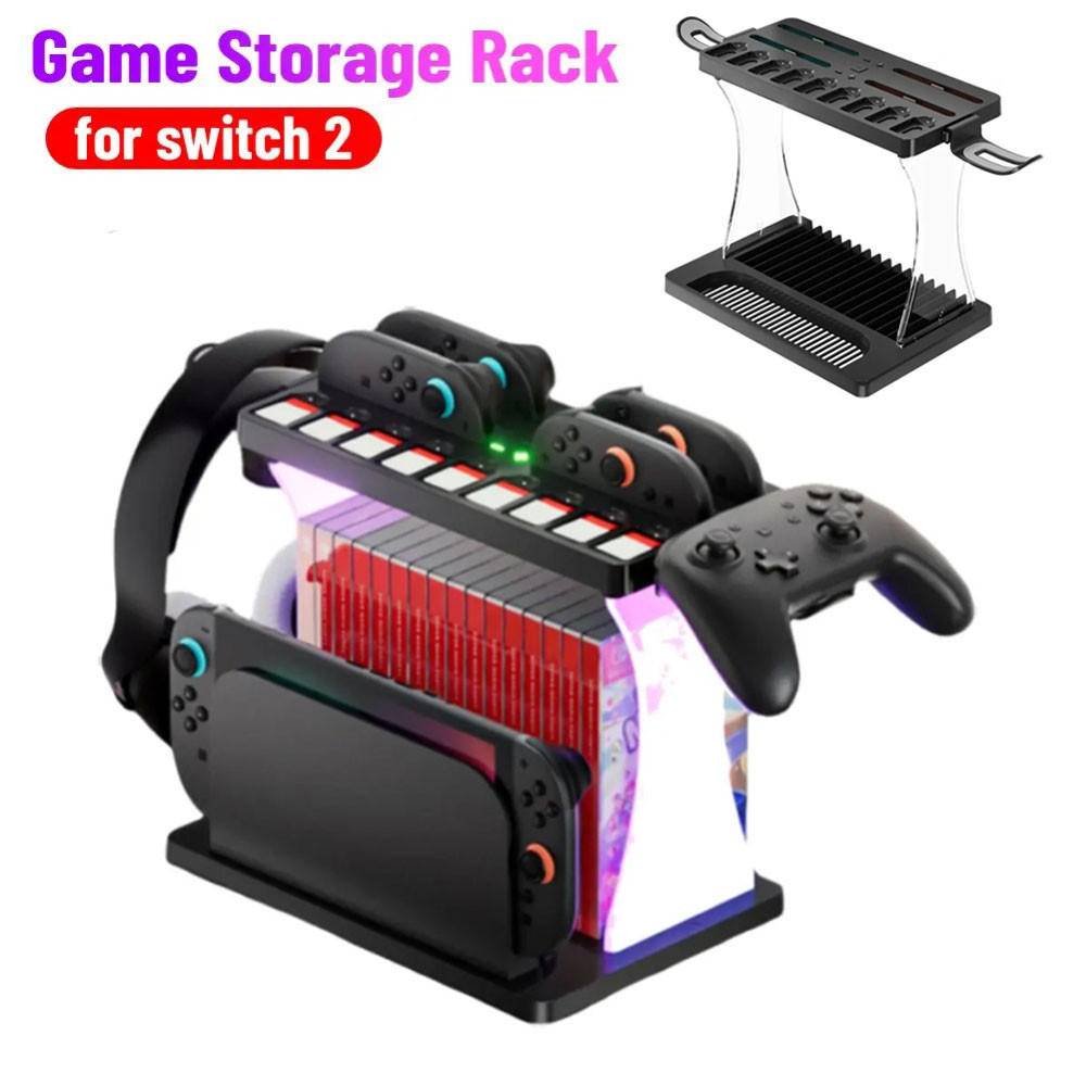 Multifunctional Game Storage Rack for Nintendo Switch 2 Charging Dock ...