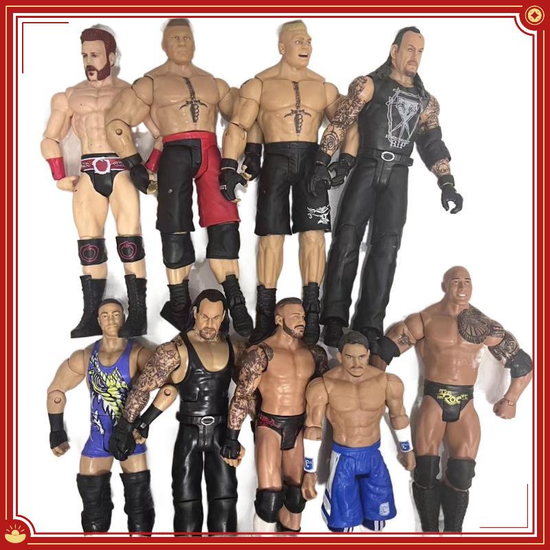 Wwe figure Arena Wrestler Doll 6-7inch Joint Movable Doll Children's ...