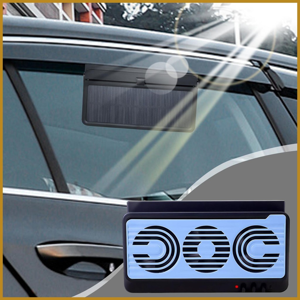 Car Window Fan Solar Powered Portable Window Mount Car Cooling Fan ...