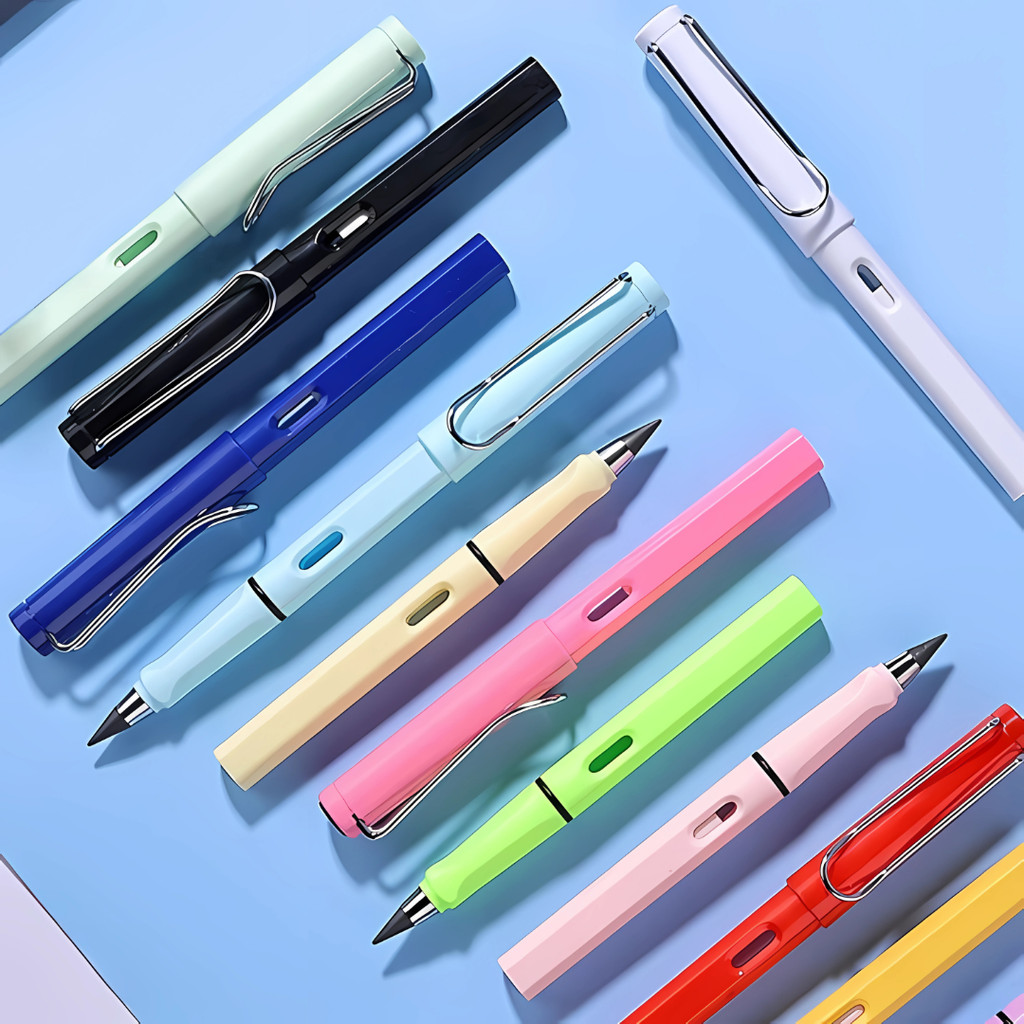 Pensil Abadi Eternal Ungu Anti Patah Isi Besar - Gambar 3