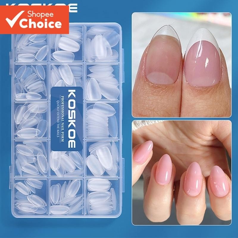 300Pcs/box Full Short Nail Tips Full Coverage Press on Nail Fake nails ...