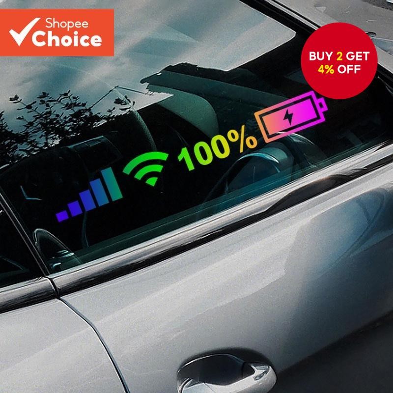 Interesting personalized WIFI charging pattern PVC color laser car ...