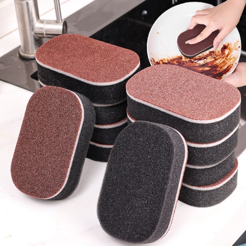 5Pcs Diamond Sand Scouring Pads - Removing Rust Rag - Double-sided ...