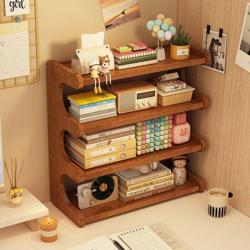 Desk shelf Desk bookshelf Office desk table top Desk Simple small ...