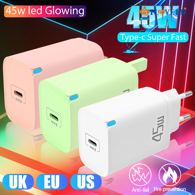 Universal EU US UK Plug Type-C Interface Connection Charger - Durable ...