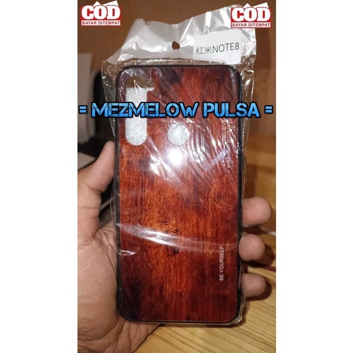 Hard Case Casing Wood Grain Glass Motif Kayu Caseng XIAOMI POCO X3 NFC / POCO X3 PRO / NOTE 8 PRO / REDMI NOTE 8 BIASA / NOTE 9 PRO - Gambar 2