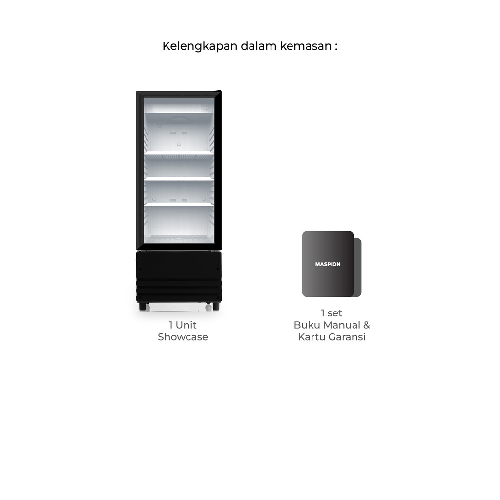 Maspion Lemari Pendingin Showcase 180 Liter USG-180 ND C - Gambar 4