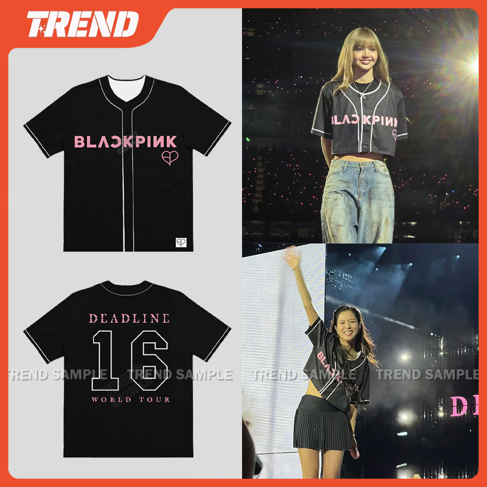 BLACKPINK DEADLINE WORLD TOUR 2025 Merch 16 Baseball Jersey T