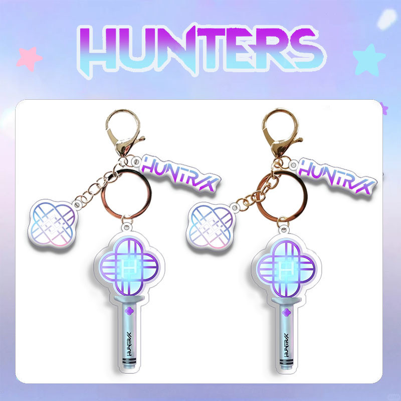 HUNTRIX Saiaboy Light Stick Acrylic Keychain Accessory Key Ring RUMI ...