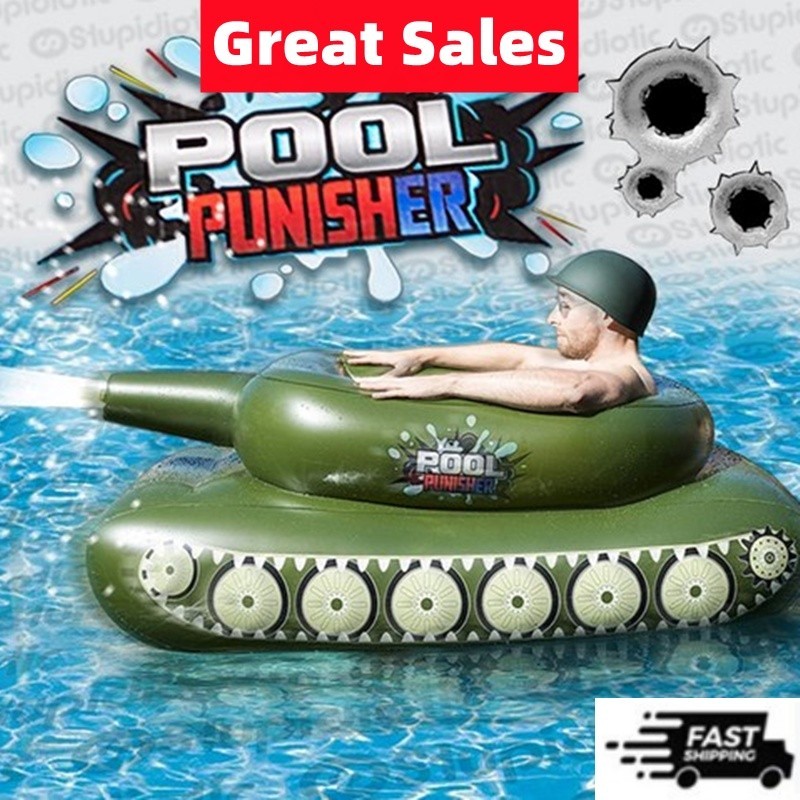 Inflatable Giant Swimming Tank Spray Gun Manual Electric Pump ...