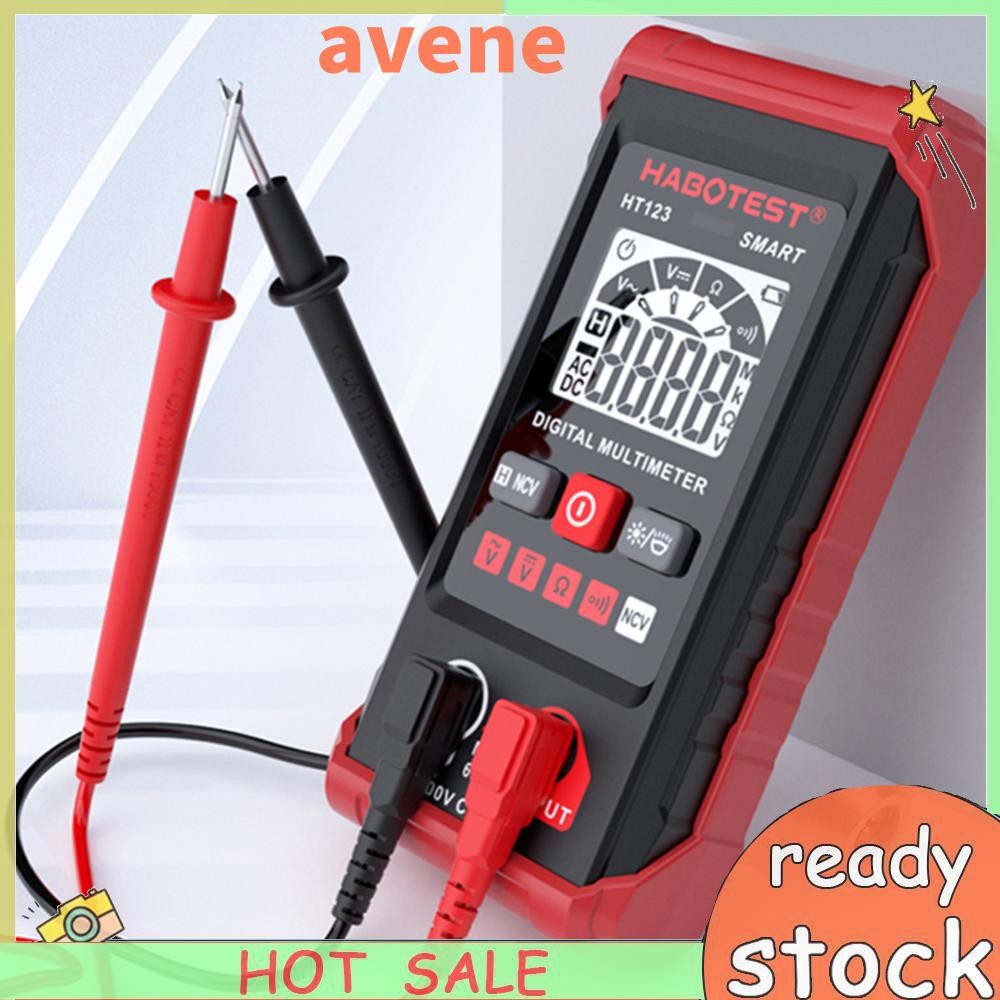 DC AC Voltmeter with Backlight Ohm Volt Amp Tester RMS 2000 Counts for ...