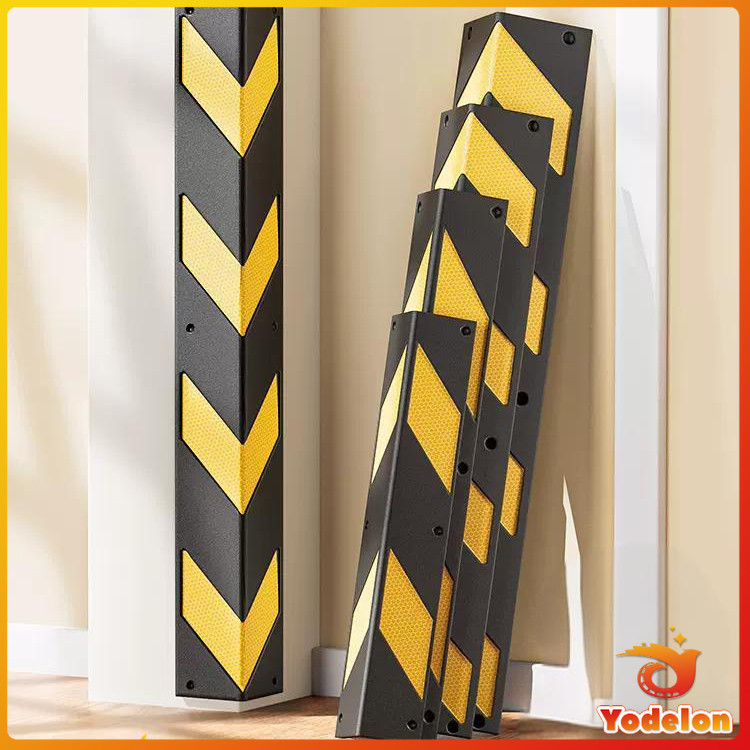 Rubber Wall Corner Guards - L-Shaped Edge Protectors For Garage & Warehouse Walls