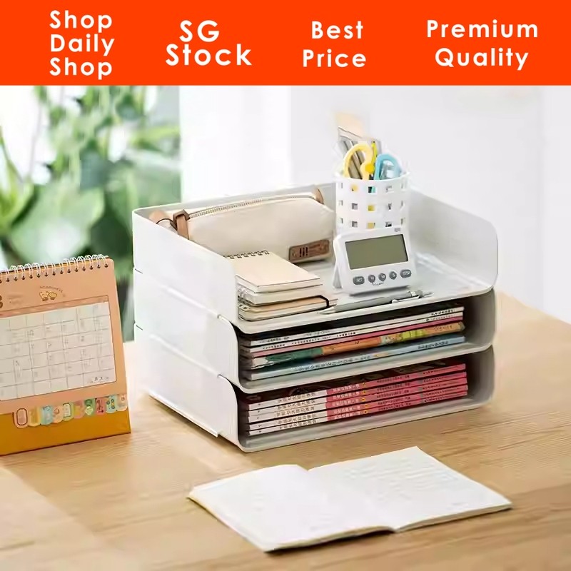 SDS Stackable A4 Paper Tray, Office Desk File Holder, File Document ...