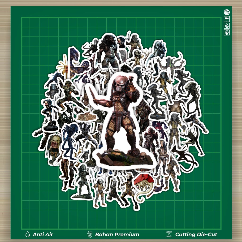 HOT 50 PCS STICKERS Movie Series Alien vs Predator Character Mix 1 ...