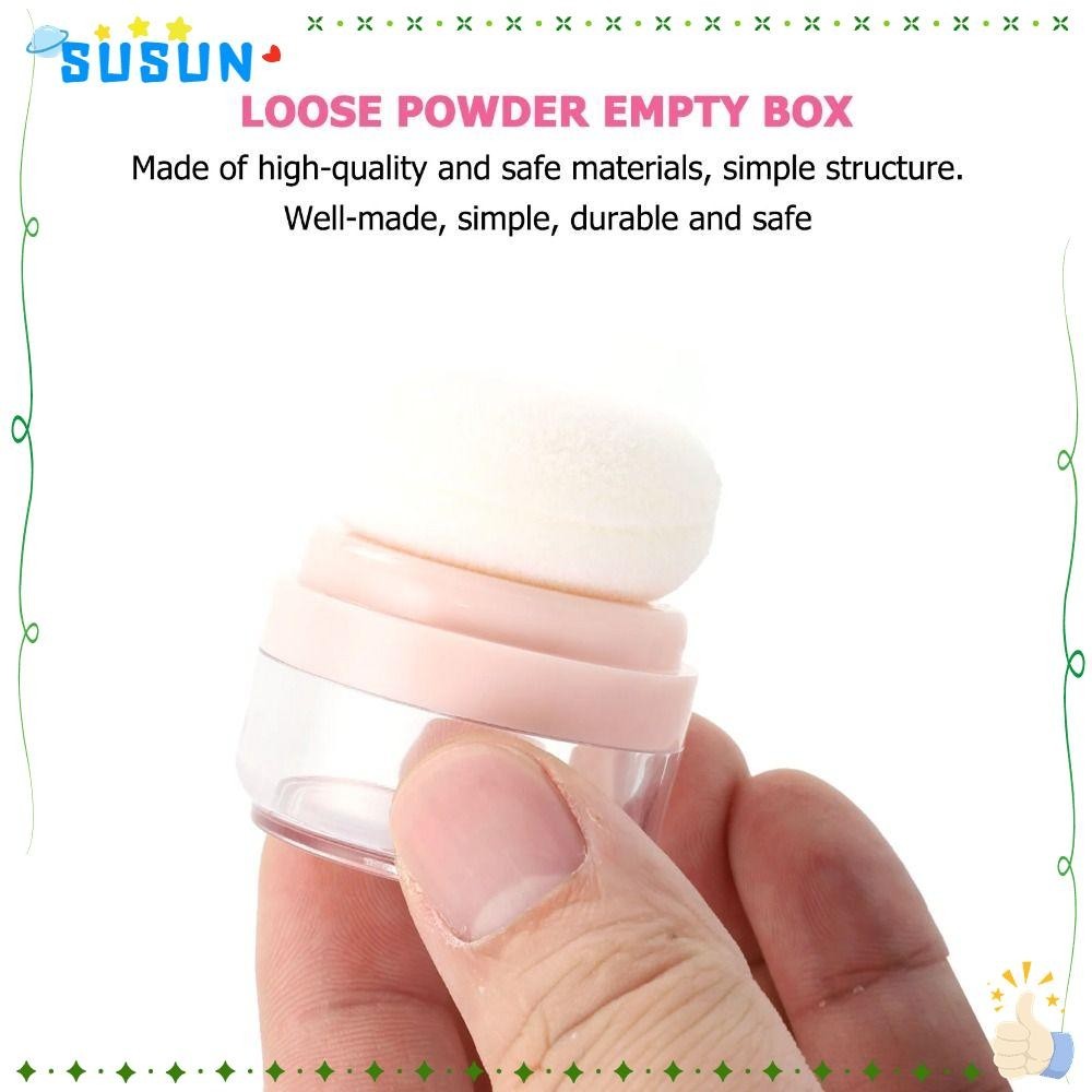 SUSUN Refillable Bottles, 5g Empty Compact Cosmetics Powder , Without ...