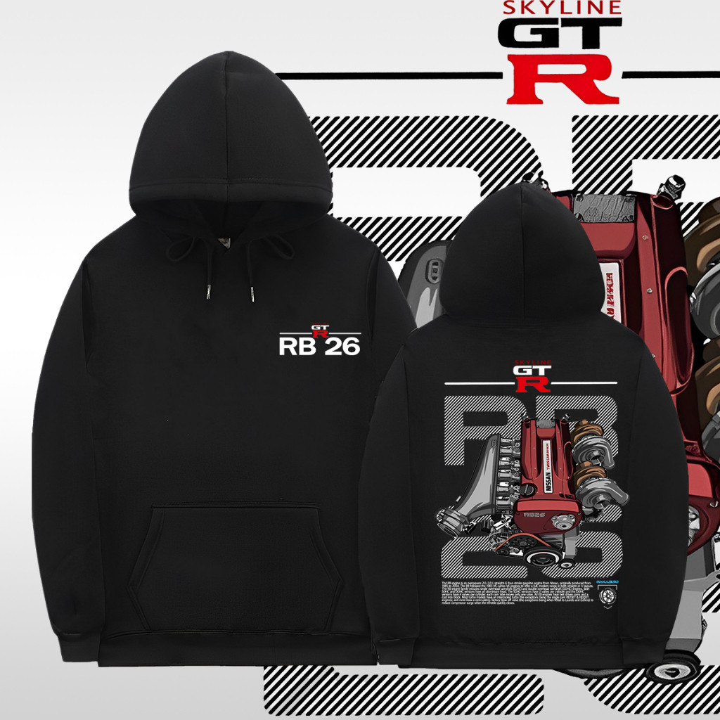 Sakazuki Print Hooded Jacket NISSAN SKYLINE GTR R34 RB26 MACHINE JDM LEGEND  For Men M-3XL | Shopee Singapore