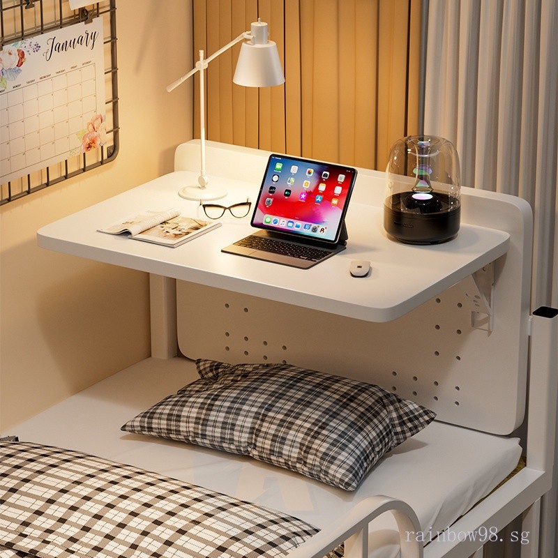 Dormitory on Bed Small Table College Student Desk Dormitory Top Bunk ...