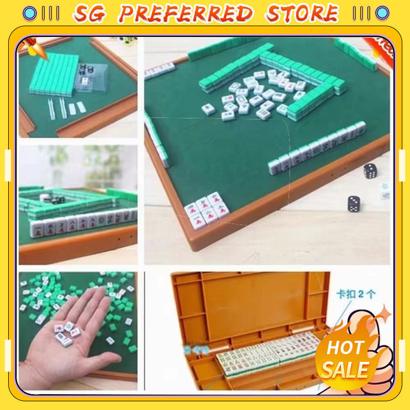 [SG Preferred] SG stock Fast Shipping Mini Mahjong Set with Folding ...
