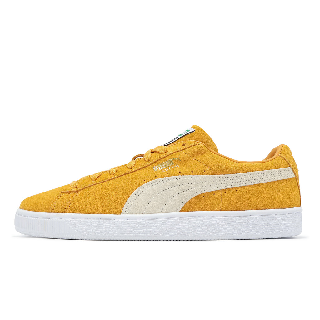 Puma Casual Shoes Suede Classic XXI Men s Yellow White Retro Time Style ACS 37491597 Shopee Singapore