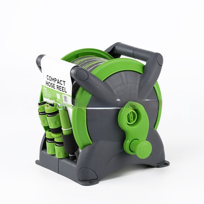 12m or 20m Mini Hose Reel Portable Water Reel Set / Kelkili Hos Taman ...