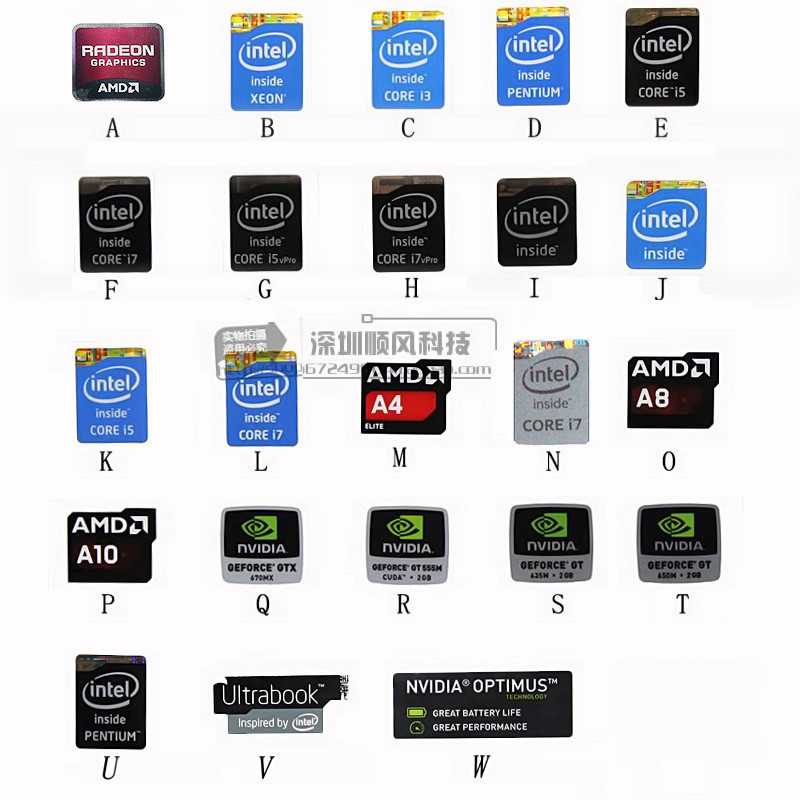 Brand New Original CPU Logo 4 5th Generation Label Sticker Notebook