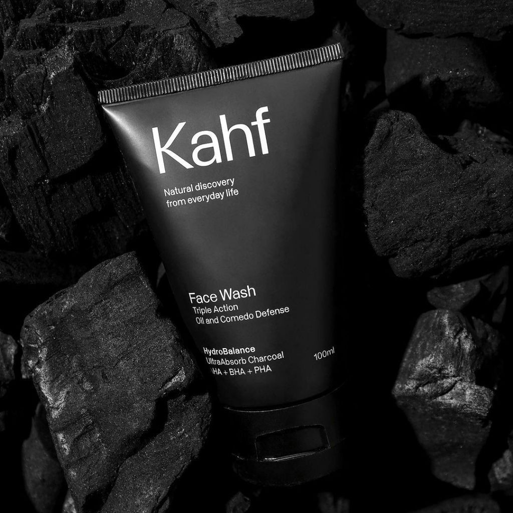 Kahf Triple Action Oil and Comedo Defense Face Wash 100 ml - Sabun Wajah / Merah Jingga Official - Gambar 4