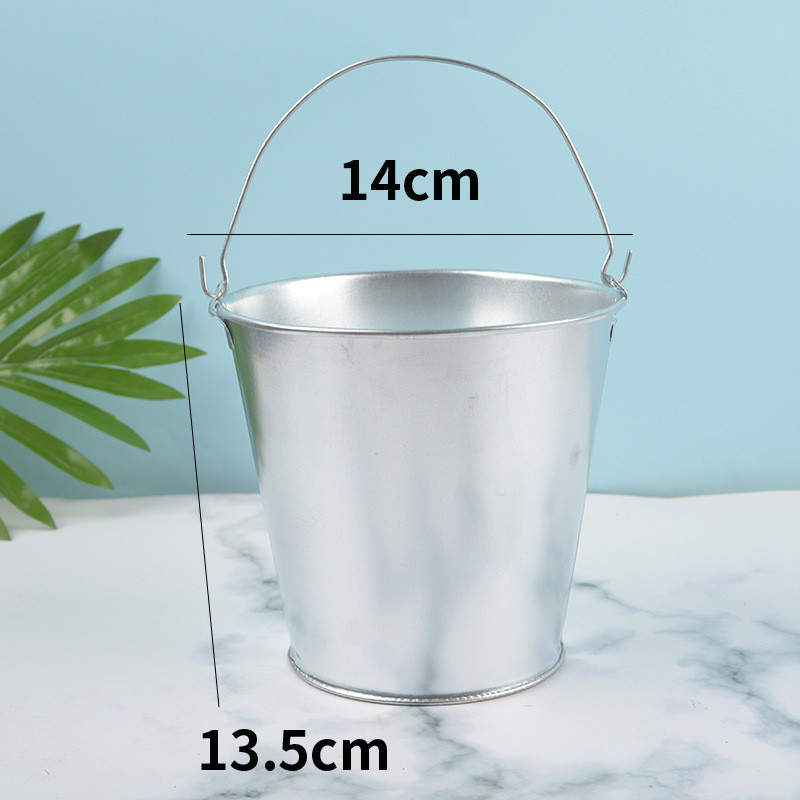 Mini Bucket Metal Barrel Pot bunga Besi | Bekas tanaman Succulent ...