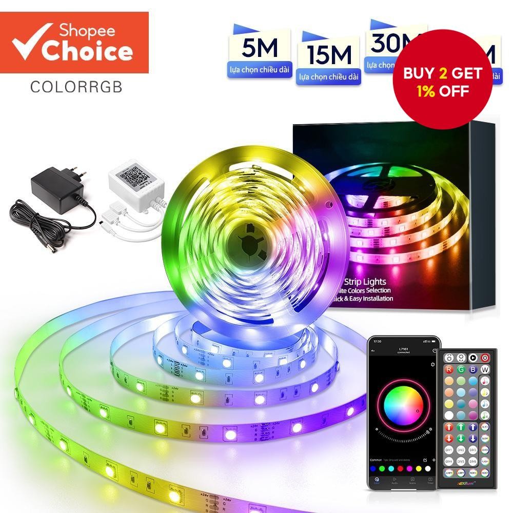 LED Strip Light Music Sync RGB TV Backlight App/Remote Control 24V ...