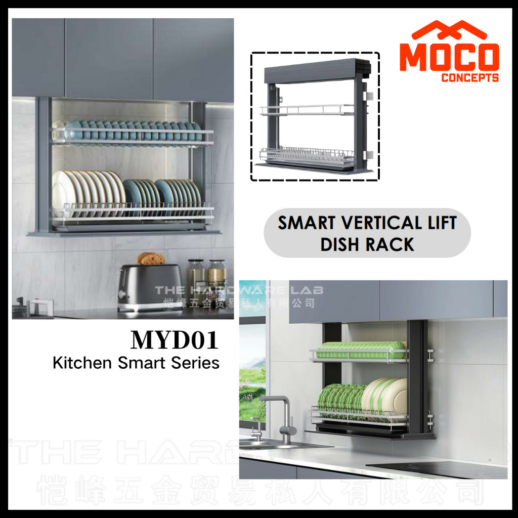 {The Hardware Lab} Moco Concepts MYD01 Smart Vertical Lift Dish Rack ...